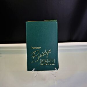 Bridge Score Pad Book Penworthy Vintage Vinyl Cover